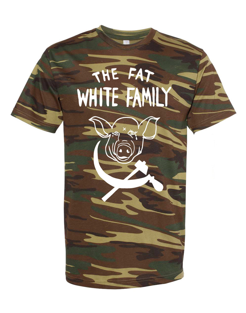 Fat White Family - Pig & Sickle Camo T-Shirt