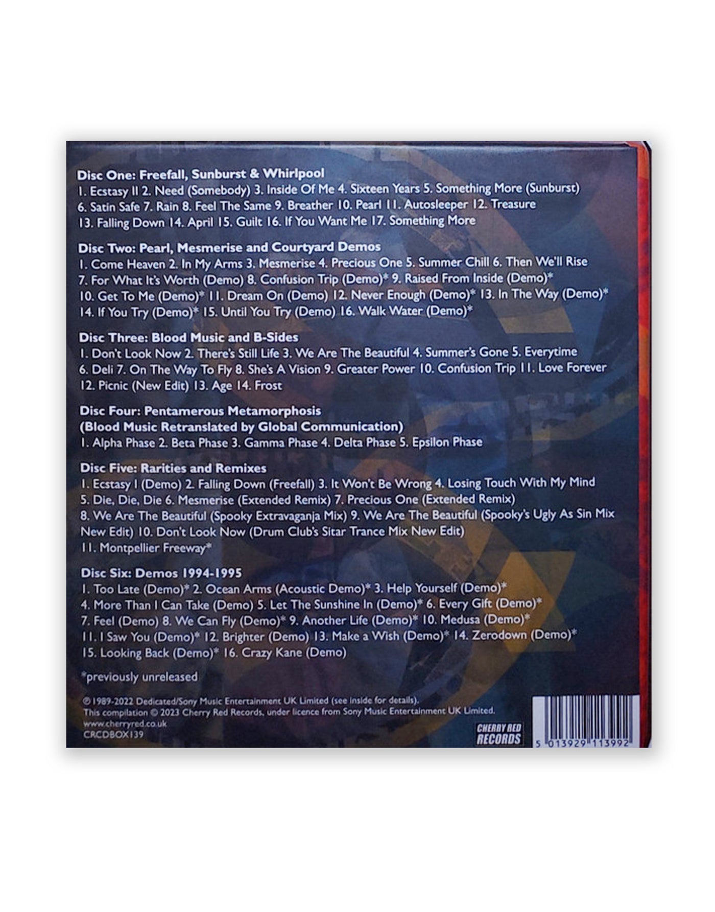 洋楽 Chapterhouse / Chronology (6CD Box Set) CHAPTERHOUSE – CHRONOLOGY - 6 CD BOX SET – Super Ultra Mega