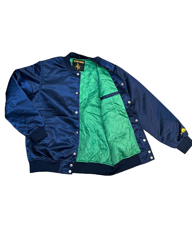 The Dandy Warhols Satin Jacket - Navy