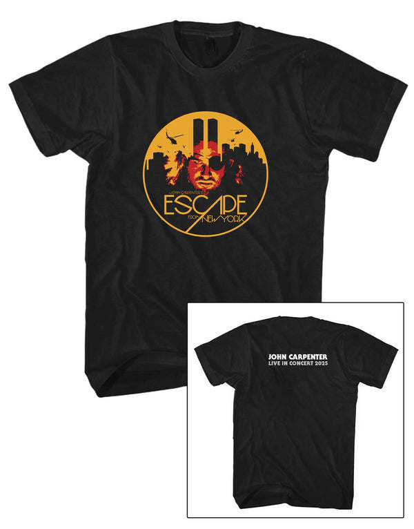 JOHN CARPENTER ESCAPE FROM NY - Black tee
