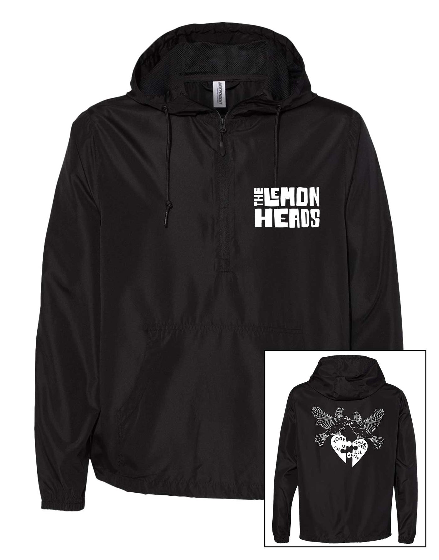 THE LEMONHEADS BLACK WINDBREAKER – Super Ultra Mega Merchandise