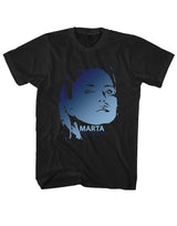 MARTA OUT THE WAY GRADIENT BLACK TEE