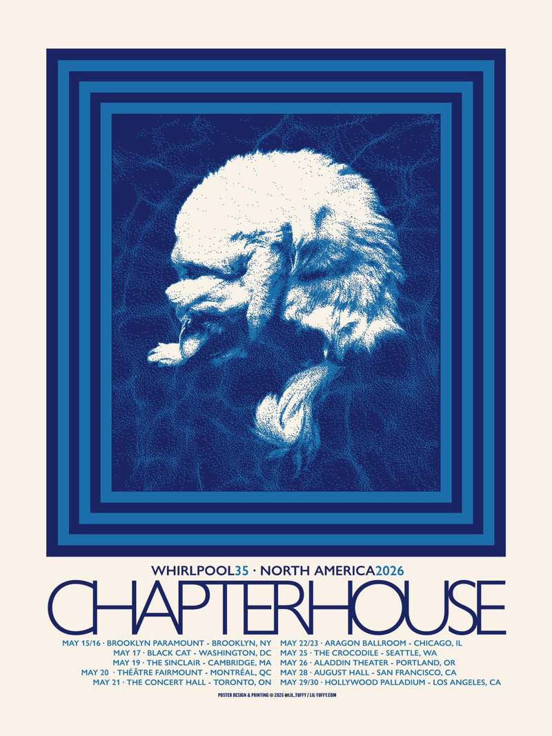 PRE-ORDER: CHAPTERHOUSE 2026 TOUR POSTER – Super Ultra Mega Merchandise