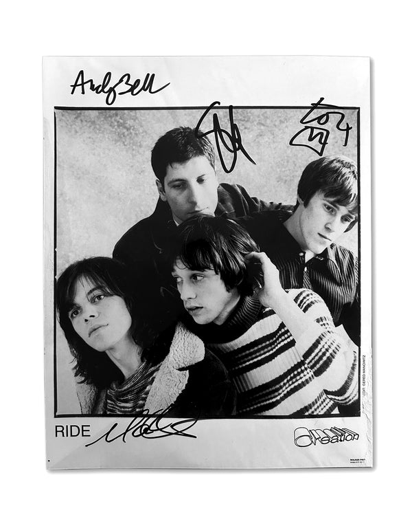 RIDE - CREATION RECORDS PROMO PHOTO 1994 - SIGNED