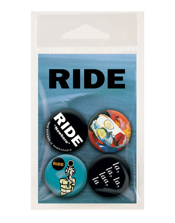 PRE-ORDER: RIDE 1" BADGE (SET OF 4)