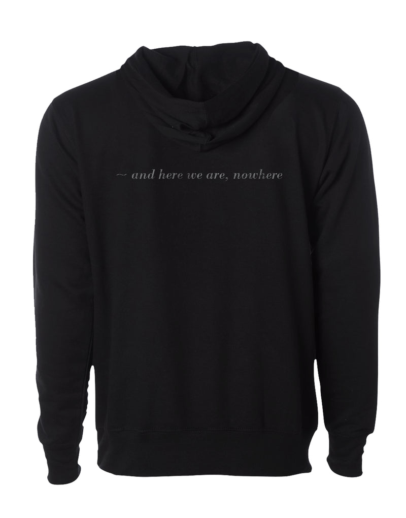 RIDE NOWHERE BLACK PULLOVER HOODIE