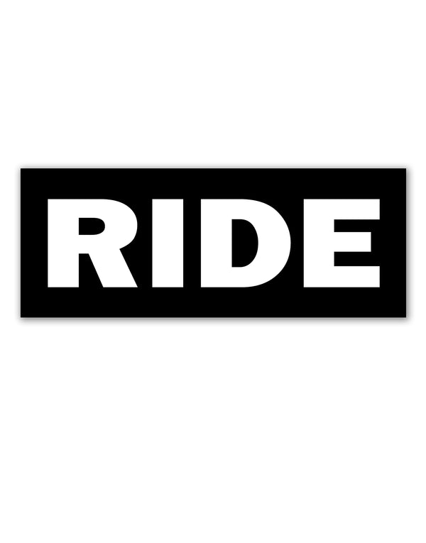 PRE-ORDER: RIDE SCREEN PRINTED STICKER