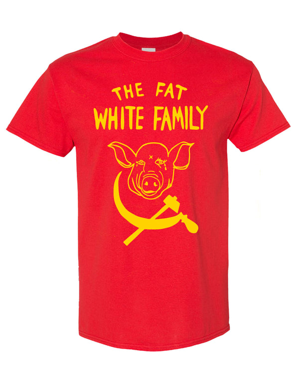 Fat White Family - Pig & Sickle Red T-Shirt