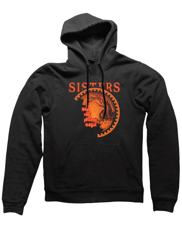 The Sisters of Mercy - SCAR THE PLANET EDGE PULLOVER HOODIE  - Black
