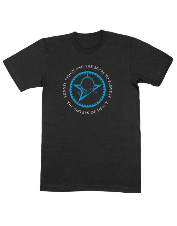 The Sisters of Mercy - TUNNEL VISION AND SCARS TO PROVE IT - Black tee