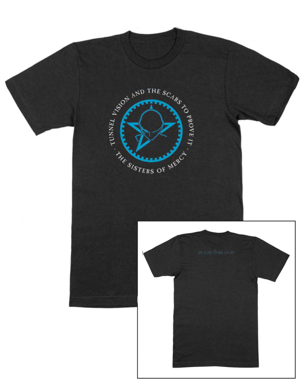 The Sisters of Mercy - TUNNEL VISION AND SCARS TO PROVE IT - Black tee