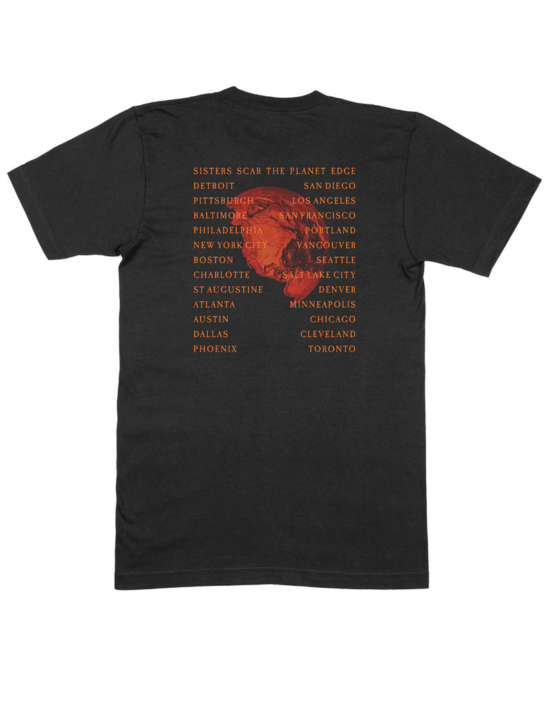 The Sisters of Mercy - SCAR THE PLANET EDGE TOUR  - Black tee