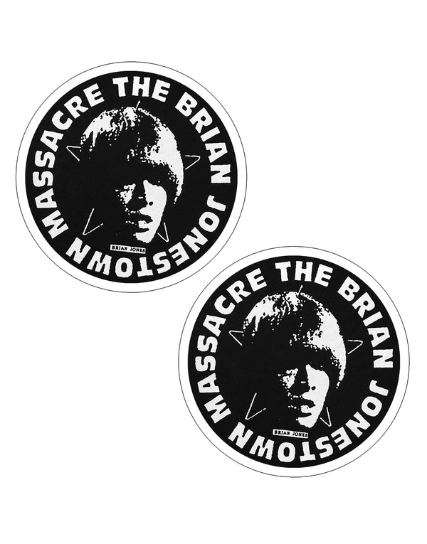 The Brian Jonestown Massacre 2 Piece Sticker Set