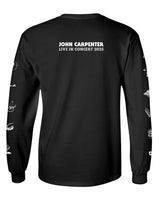 JOHN CARPENTER LIVE IN CONCERT - ICONS BLACK LONG SLEEVE TEE