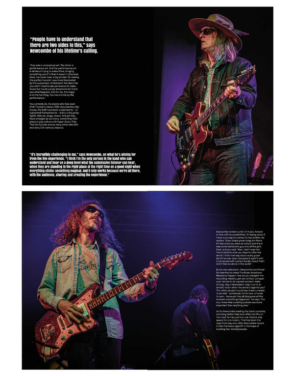 THE BRIAN JONESTOWN MASSACRE 24 PAGE SOUVENIR PROGRAMME WITH 7" FLEXI DISC