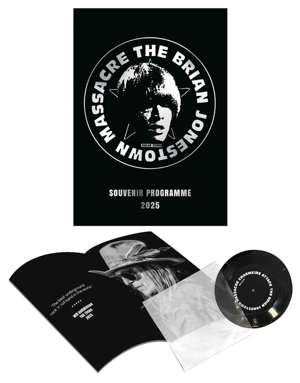 THE BRIAN JONESTOWN MASSACRE 24 PAGE SOUVENIR PROGRAMME WITH 7" FLEXI DISC