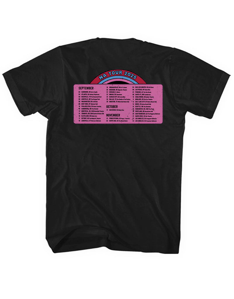 The Brian Jonestown Massacre Black 2025 Tour tee