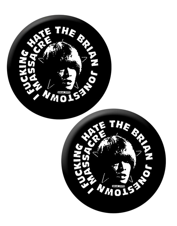 THE BRIAN JONESTOWN MASSACRE - 1.5" BUTTONS - SET of 2