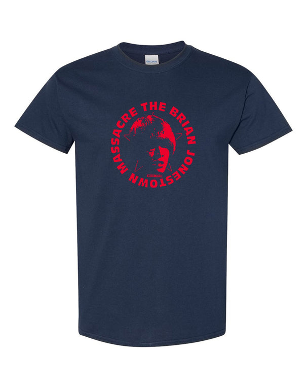 T-Shirt Ufficiale The Brian Jonestown Massacre | Logo Navy Unisex In Cotone Morbido